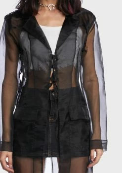 The Ragged Priest Gatekeeper Organza Trench Coat Trench Coats