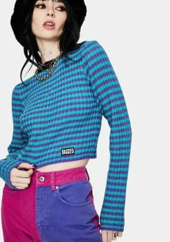The Ragged Priest Gretchen Stripe Long Sleeve Top Tops