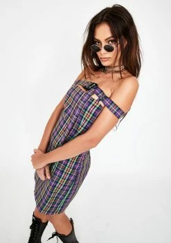 The Ragged Priest Dresses Issues Plaid Mini Dress
