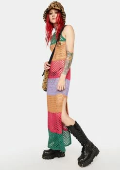 The Ragged Priest Celestial Knit Maxi Dress Dresses