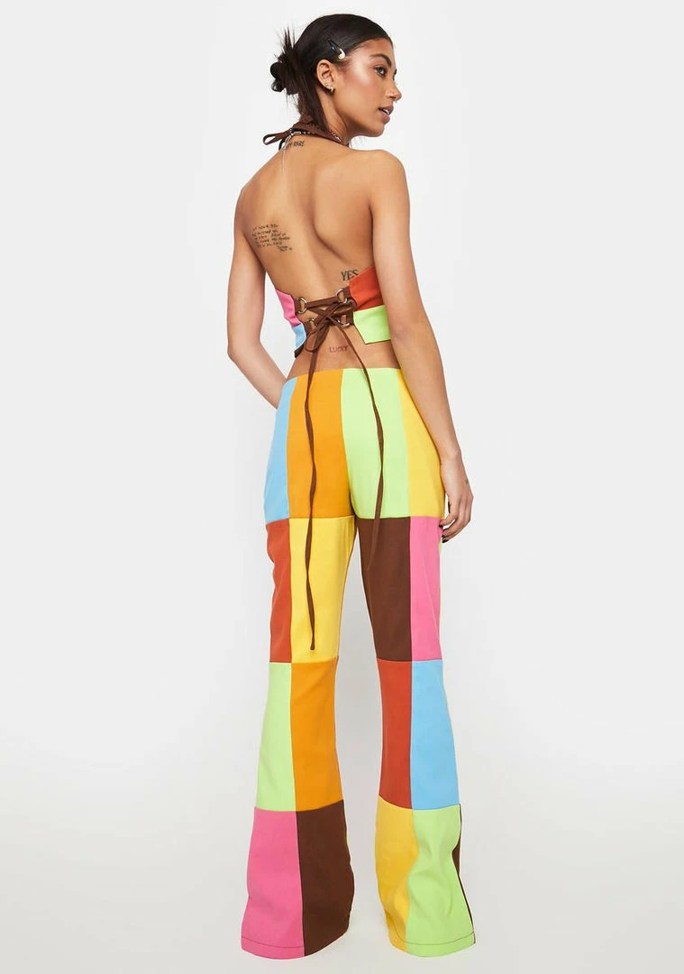 Cheapest βοΈ The Ragged Priest Jackpot Patchwork Flare Pants Flares π 6 The Ragged Priest Jackpot Patchwork Flare Pants Flares