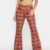 The Ragged Priest Flares Register Plaid Flare Jeans