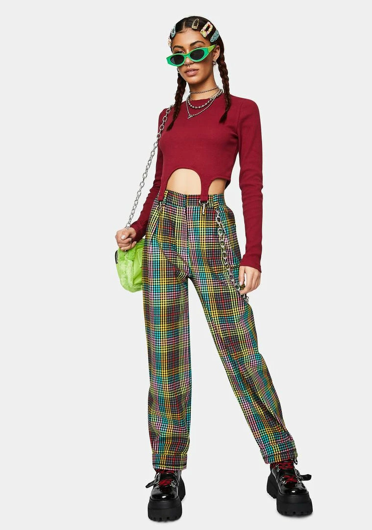 Flash Sale π₯° The Ragged Priest Bottoms Doofus Multi Check Pants π― 4 The Ragged Priest Bottoms Doofus Multi Check Pants
