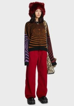 The Ragged Priest Red Cord Release Jeans Bottoms