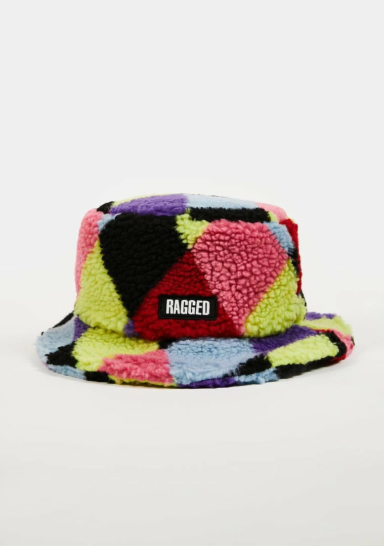 Best Pirce π― The Ragged Priest Hats Vivid Argyle Bucket Hat π 5 The Ragged Priest Hats Vivid Argyle Bucket Hat