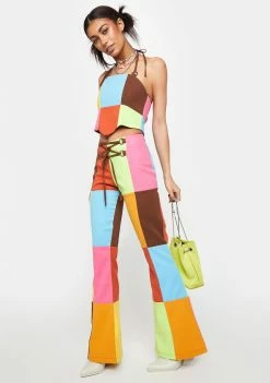 Cheapest βοΈ The Ragged Priest Jackpot Patchwork Flare Pants Flares π 8 The Ragged Priest Jackpot Patchwork Flare Pants Flares