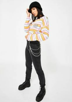 The Ragged Priest Charcoal Butt Cut Jeans Bottoms