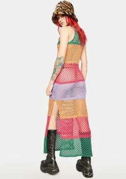 The Ragged Priest Celestial Knit Maxi Dress Dresses