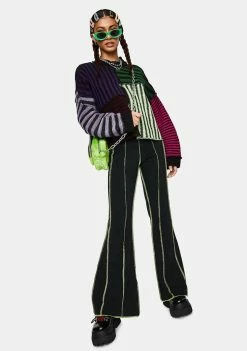 The Ragged Priest Far Out Paneled Flare Pants