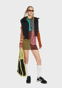 The Ragged Priest Peacekeeper Patchwork Dress Shirt Dress