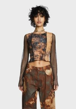 The Ragged Priest Salvage Long Sleeve Top