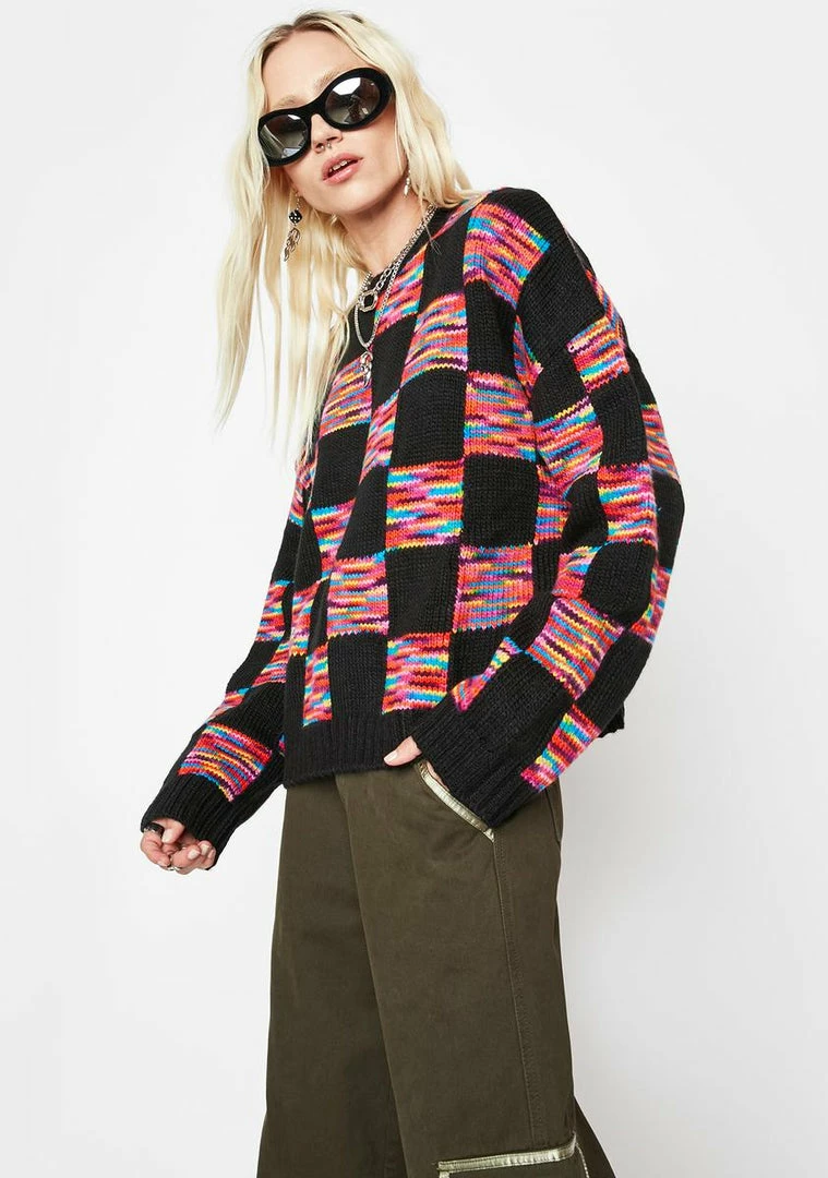 Budget 👏 The Ragged Priest Mainframe Knit Sweater Tops 🎁 4 The Ragged Priest Mainframe Knit Sweater Tops