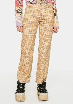 The Ragged Priest Boyfriend Jeans Oblivion Plaid Dad Jeans