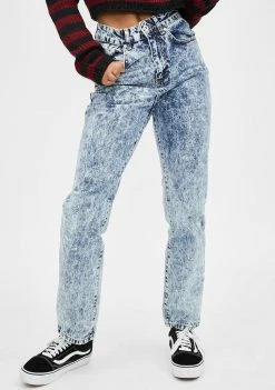 The Ragged Priest Acid Blue Cougar Mom Jeans