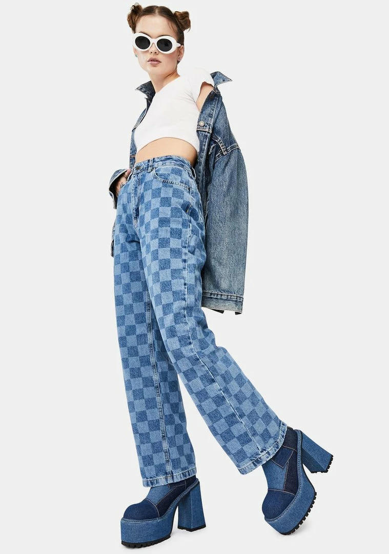 Flash Sale π The Ragged Priest Rook Checkered Dad π Jeans β¨ 5 The Ragged Priest Rook Checkered Dad Jeans