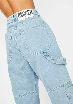 The Ragged Priest Blue Combat Jeans