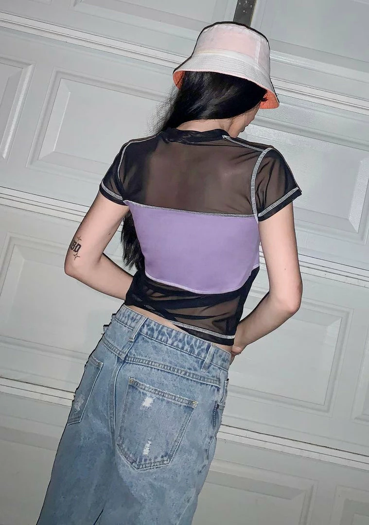 Brand new ๐ The Ragged Priest Beam Mesh Crop Tee โ 6 The Ragged Priest Beam Mesh Crop Tee