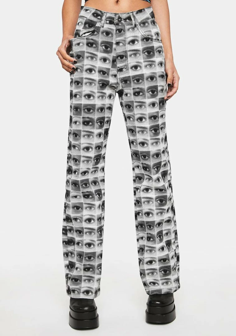Promo 𧨠The Ragged Priest Knowledge Graphic Pants Bottoms π 3 The Ragged Priest Knowledge Graphic Pants Bottoms