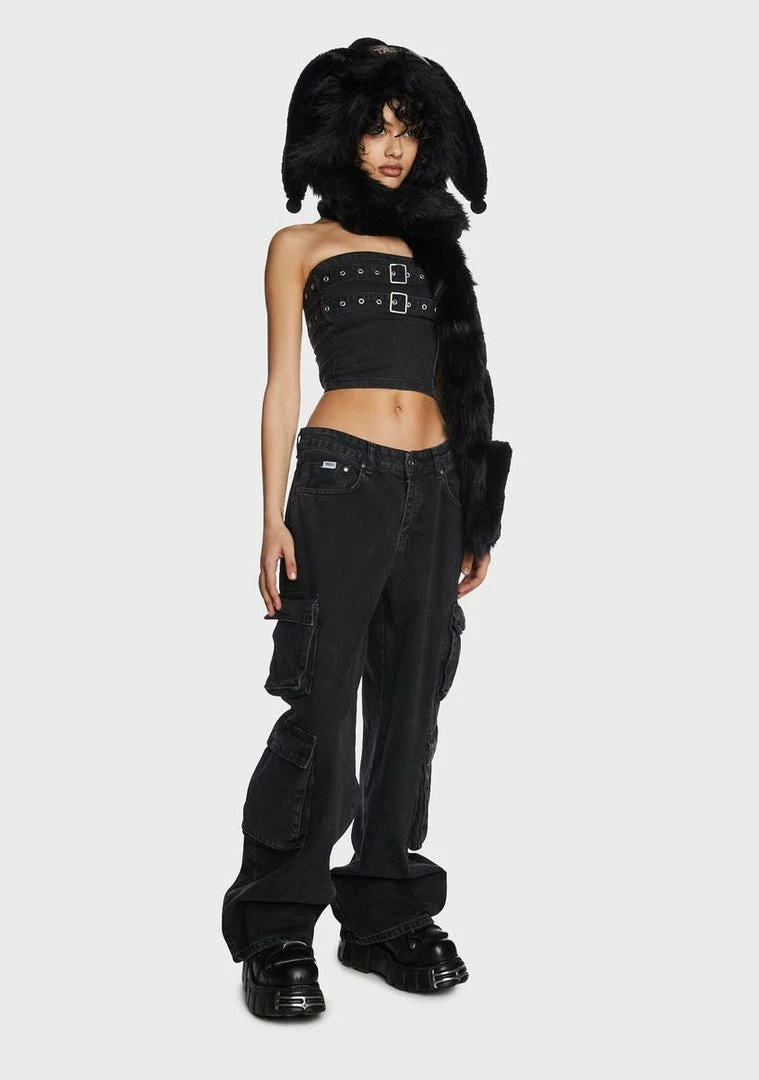 Outlet π₯° The Ragged Priest Black Combat Release π Jeans π 7 The Ragged Priest Black Combat Release Jeans