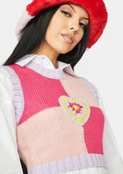 The Ragged Priest Crush Sweater Vest Tops