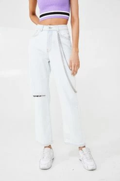 The Ragged Priest Bottoms Stone Wash Dad Jeans