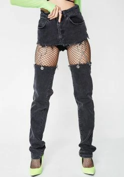 The Ragged Priest Bottoms Onyx Chap Jeans