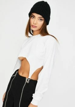 The Ragged Priest White Supply Crop Top