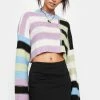 New π The Ragged Priest Tops Startup Striped Sweater π 1 The Ragged Priest Tops Startup Striped Sweater