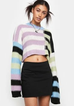 The Ragged Priest Tops Startup Striped Sweater