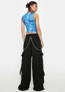 The Ragged Priest Rage Wide Leg Cargo Pants Bottoms