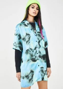 The Ragged Priest Tie Dye Shirt Dress