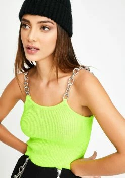 The Ragged Priest Tops Seventeen Chain Crop Top