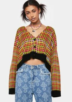 The Ragged Priest Tops Synth Knit Cardigan