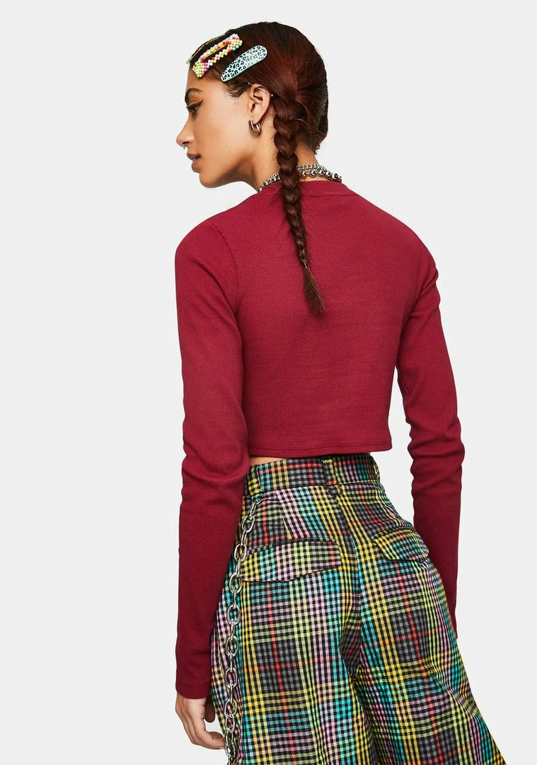 Discount π The Ragged Priest Tops Rise Ribbed Crop Top π 6 The Ragged Priest Tops Rise Ribbed Crop Top
