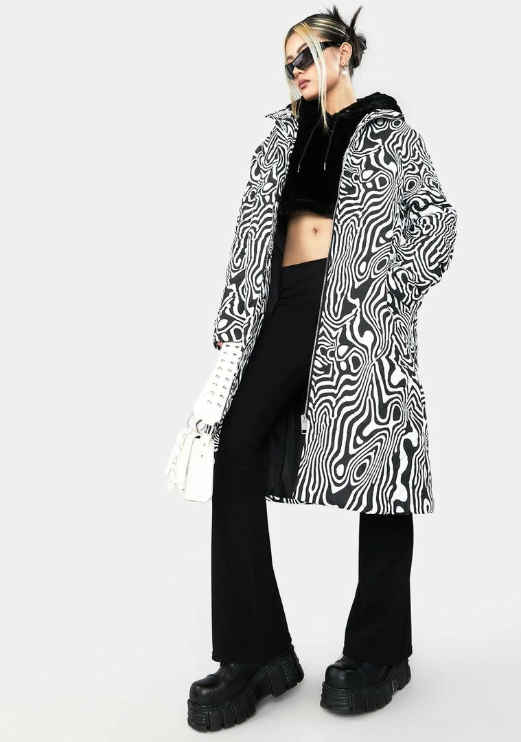 Promo ✨ The Ragged Priest Simulation Puffer Jacket Outerwear ⭐ 5 The Ragged Priest Simulation Puffer Jacket Outerwear