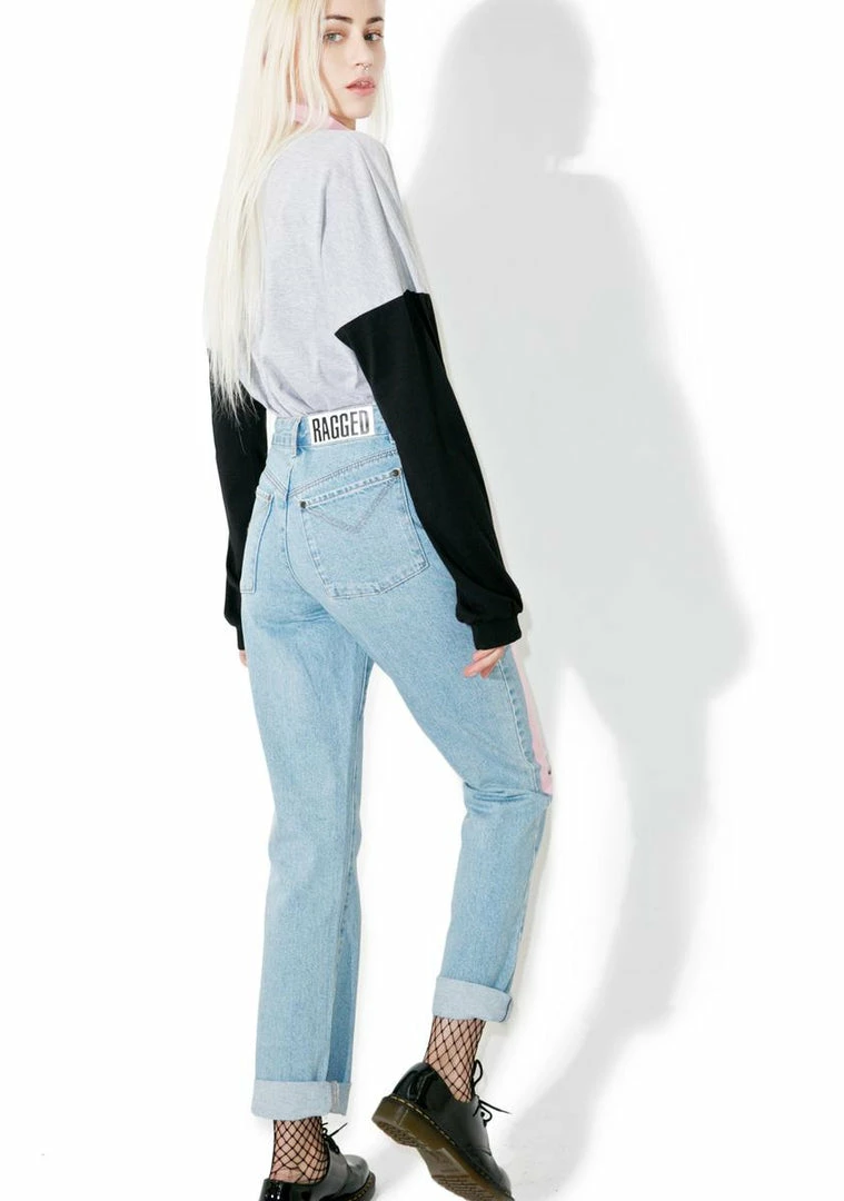 Coupon π The Ragged Priest Bottoms Euphoria Mom π Jeans π₯° 7 The Ragged Priest Bottoms Euphoria Mom Jeans