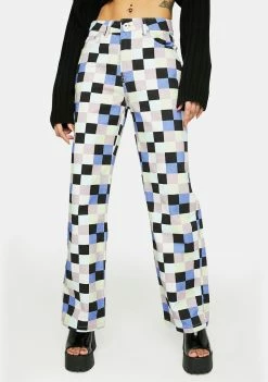 The Ragged Priest Motherboard Checkered Jeans