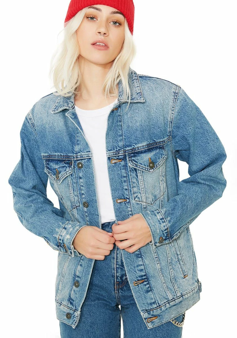 Outlet β¨ The Ragged Priest Hurdle Denim Jacket Outerwear π 4 The Ragged Priest Hurdle Denim Jacket Outerwear