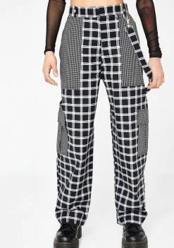 The Ragged Priest Bottoms Grid Combat Trousers