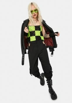 The Ragged Priest Genre Crochet Knit Crop Top