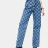 The Ragged Priest Rook Checkered Dad Jeans