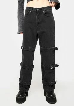 The Ragged Priest Bottoms Buckle Denim Jeans