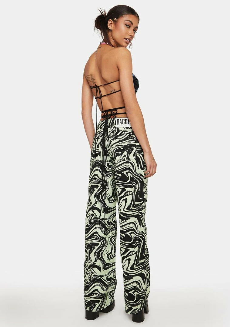 Cheap 🎁 The Ragged Priest Release Marble Wide Leg 👖 Jeans 🔔 6 The Ragged Priest Release Marble Wide Leg Jeans