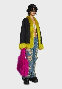 Brand new β€οΈ The Ragged Priest Warhol Faux Fur π§₯ Coat Outerwear π₯ 11 The Ragged Priest Warhol Faux Fur Coat Outerwear
