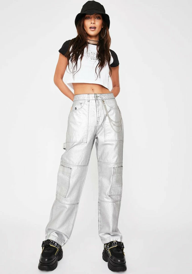 Buy π The Ragged Priest Satellite Metallic π Jeans Bottoms π 4 The Ragged Priest Satellite Metallic Jeans Bottoms