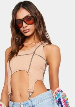 The Ragged Priest Tank Crop Top Clone Ribbed Vest