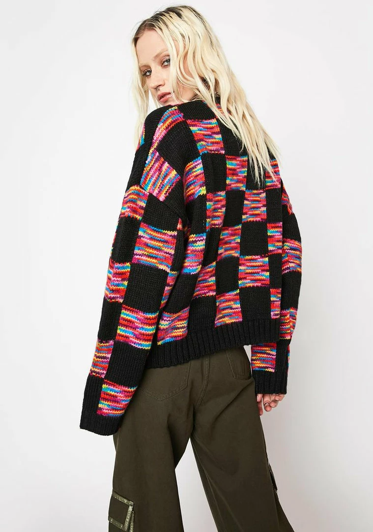 Budget 👏 The Ragged Priest Mainframe Knit Sweater Tops 🎁 6 The Ragged Priest Mainframe Knit Sweater Tops