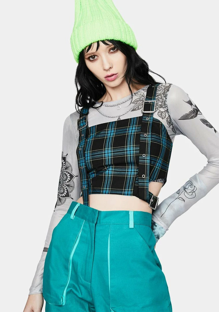 Coupon π₯ The Ragged Priest Tops Ride Plaid Crop Top π 3 The Ragged Priest Tops Ride Plaid Crop Top