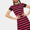 The Ragged Priest Culprit Fuzzy Striped Mini Dress