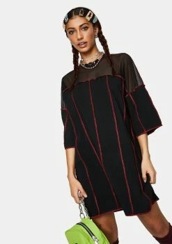 The Ragged Priest Exposed Paneled Tee Dress